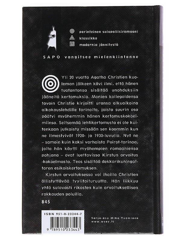 Kirstun arvoitus ja muita kertomuksia - Christie, Agatha - Jännitys ja dekkarit - 10105518093 - 1