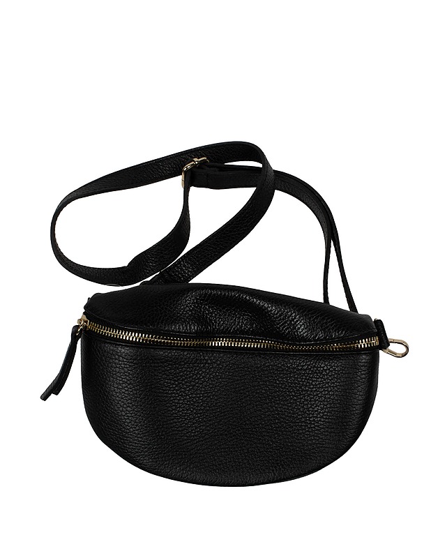 Musta nahkainen vyölaukku - Laukut, lompakot ja reput - 10105518098 - 0