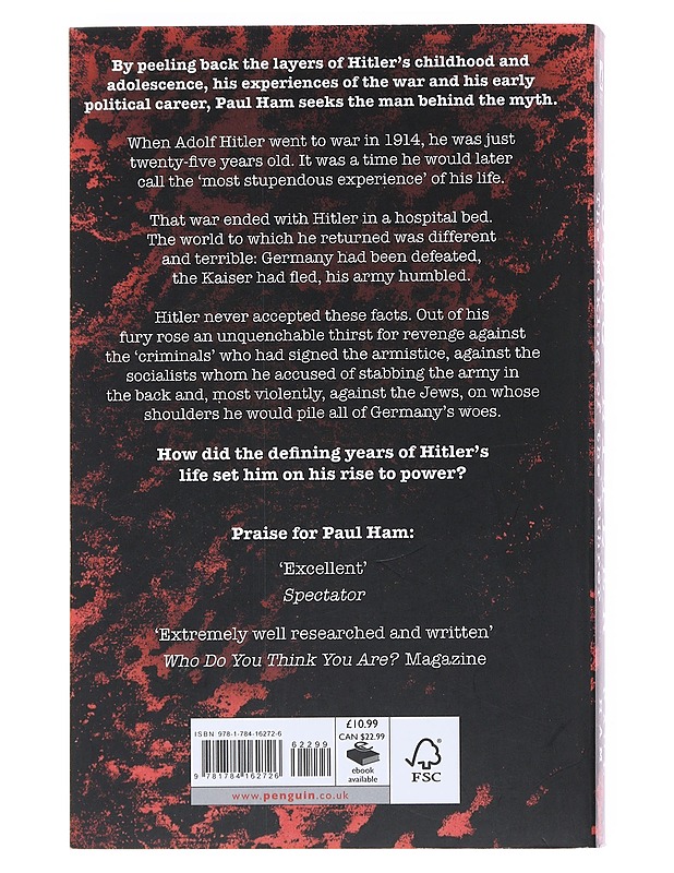 Young Hitler : the making of the Führer - Paul Ham - Elämäkerrat ja muistelmat - 10105518107 - 1