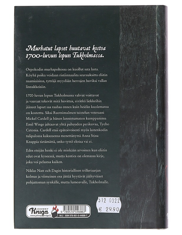 1795 : petojen naamiaiset - Natt och Dag, Niklas - Jännitys ja dekkarit - 10105518116 - 1