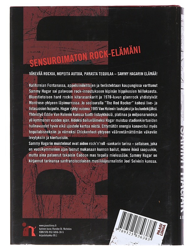Red : Sensuroimaton rock-elämäni - Hagar, Sammy - Elämäkerrat ja muistelmat - 10105518127 - 1