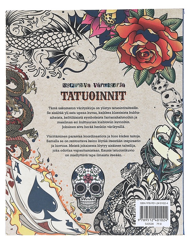 Tatuoinnit : Inspiroiva värityskirja - Tietokirjat ja oppaat - 10105518140 - 1