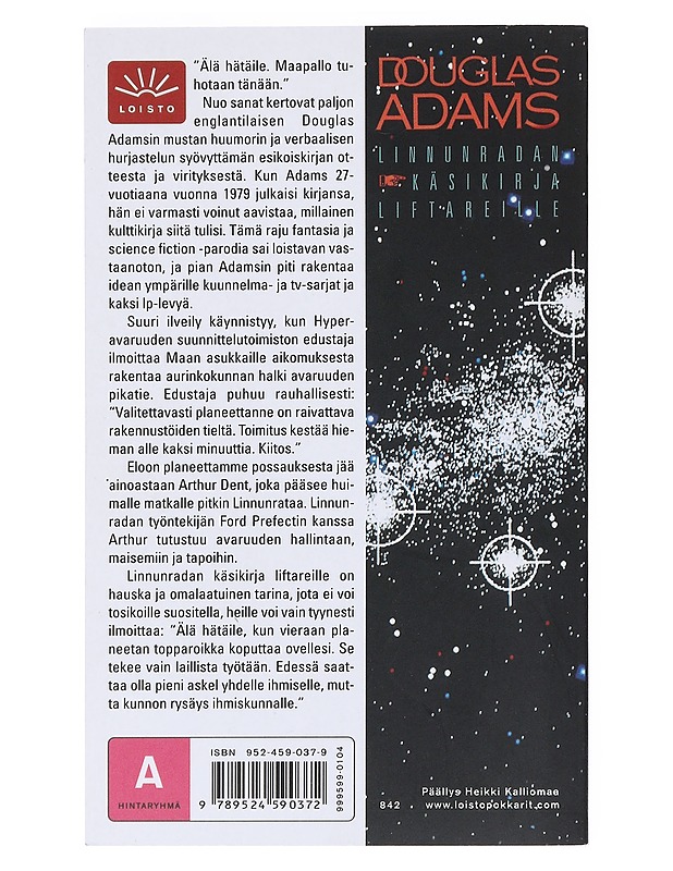 Linnunradan käsikirja liftareille - Adams, Douglas - Romaanit ja novellit - 10105518177 - 1