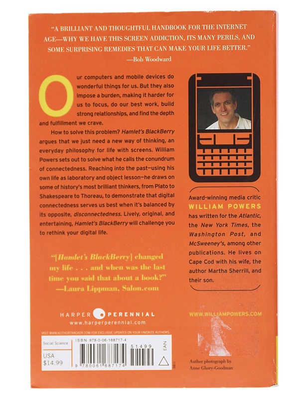 Hamlet's Blackberry Building a Good Life in the Digital Age - Powers , William  - Tietokirjat - 10105518156 - 1