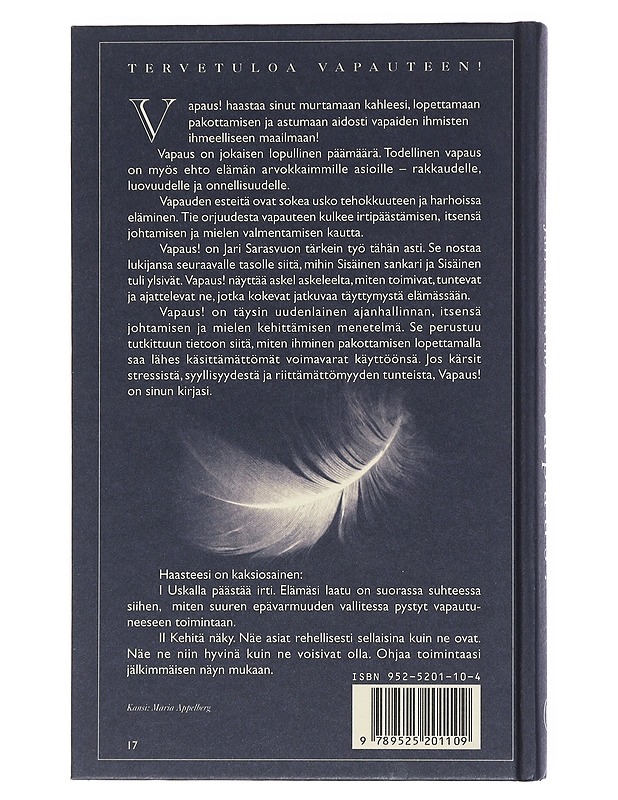 Vapaus! : itsensä johtamisen mahdollisuudet - Jari Sarasvuo - Tietokirjat ja oppaat - 10105518158 - 1