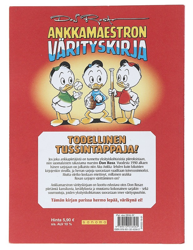 Aku Ankka, ankkamaestron värityskirja - Walt Disney - Sarjakuvat - 10105518172 - 1