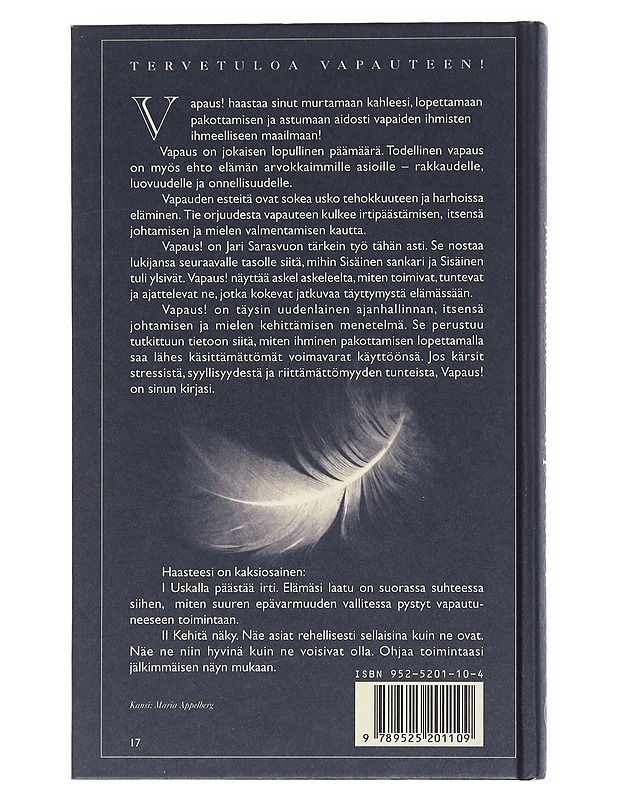 Vapaus! : itsensä johtamisen mahdollisuudet - Jari Sarasvuo - Tietokirjat ja oppaat - 10105518166 - 1