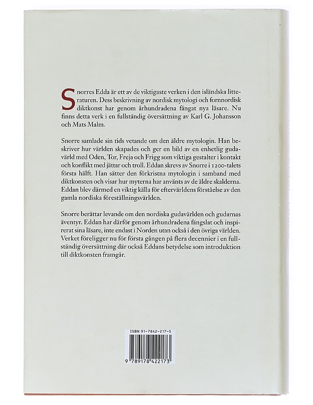 Snorres Edda - Johansson, Karl G. - Romaanit ja novellit - 10105518175 - 1