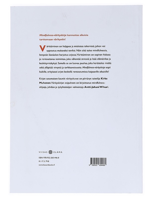 Mindfulness-värityskirja - Muhonen, Kirke - Tietokirjat ja oppaat - 10105518194 - 1
