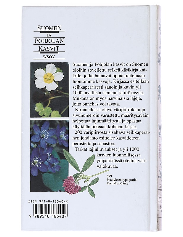 Suomen ja Pohjolan kasvit - Nylén, Bo - Tietokirjat ja oppaat - 10105518217 - 1