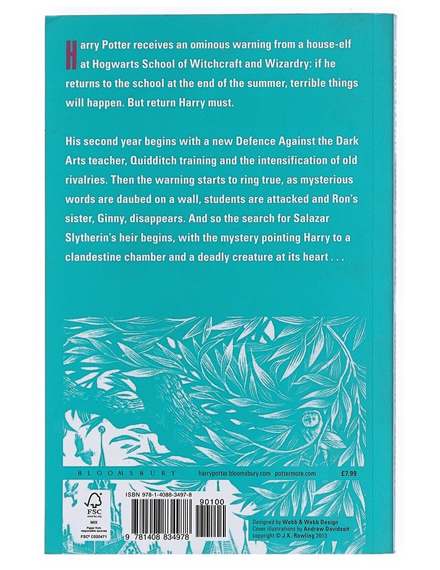 Harry Potter and the chamber of secrets - J. K. Rowling - Lastenkirjat - 10105518241 - 1