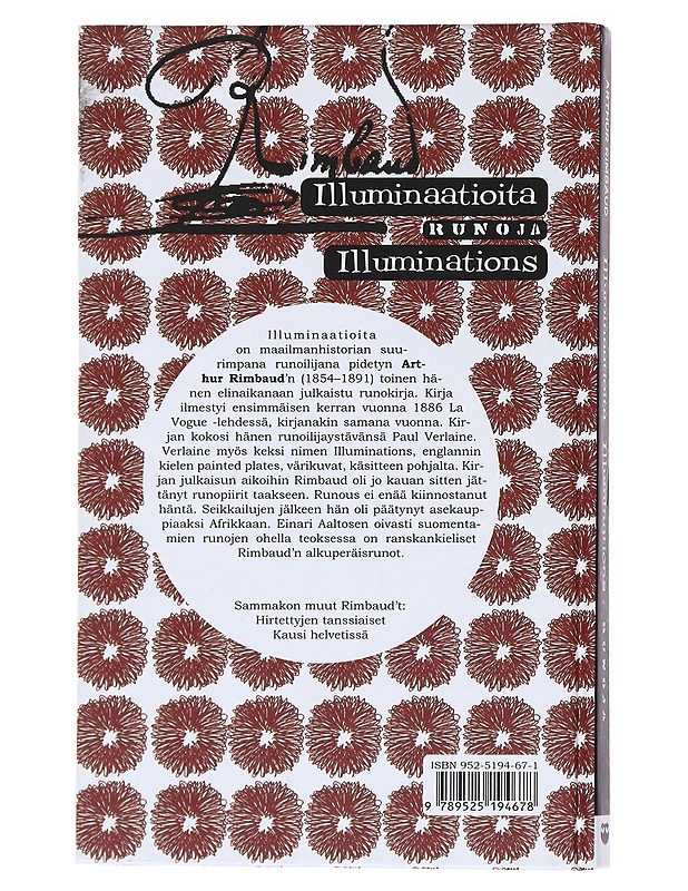 ILLUMINAATIOITA : RUNOJA ; ILLUMINATIONS - RIMBAUD, ARTHUR - Runot ja näytelmät - 10105518254 - 1