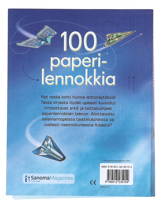 100 paperilennokkia - Tudor, Andy - Lastenkirjat - 10105518275 - 1