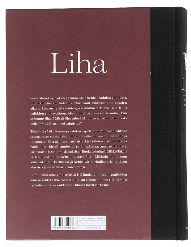 Liha : kaikki lihasta laitumelta lautaselle - Remes, Mika - Ruokakirjat - 10105518277 - 1