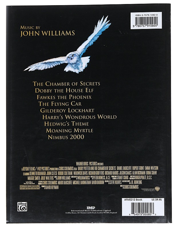 Harry Potter and the chamber of secrets : Easy piano - Williams, John - Musiikki- ja elokuvakirjat - 10105518290 - 1