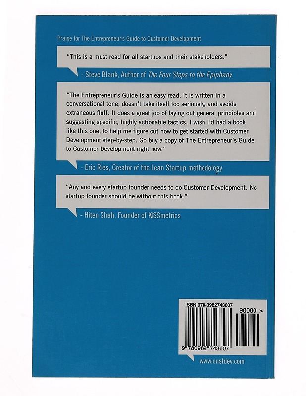 The entrepreneur's guide to customer development - Cooper, Brant - Tietokirjat ja oppaat - 10105518306 - 1