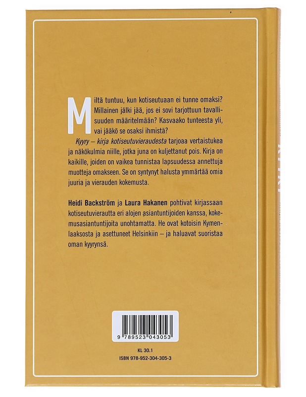 Kyyry : kirja kotiseutuvieraudesta - Backström, Heidi - Harrastekirjat - 10105518312 - 1