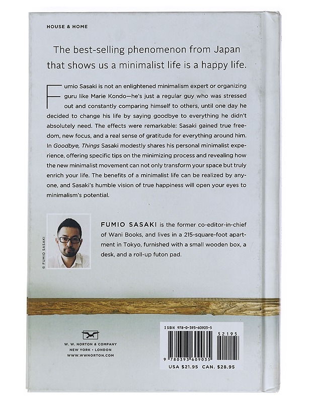 Goodbye, things / the new Japanese Minimalism - Sasaki, Fumio - Tietokirjat ja oppaat - 10105518345 - 1