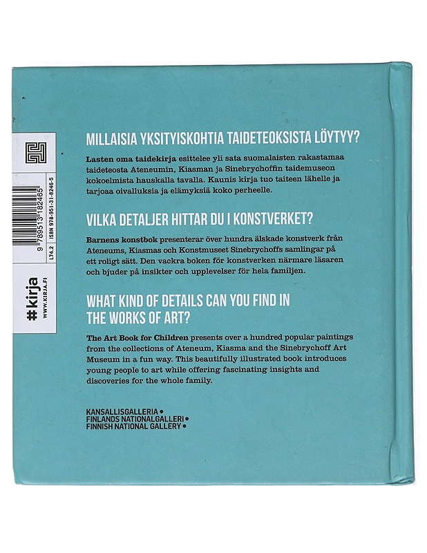 Lasten oma taidekirja = Barnens konstbok = Art book for children - Aarnio, Eija - Historiakirjat - 10105518385 - 1