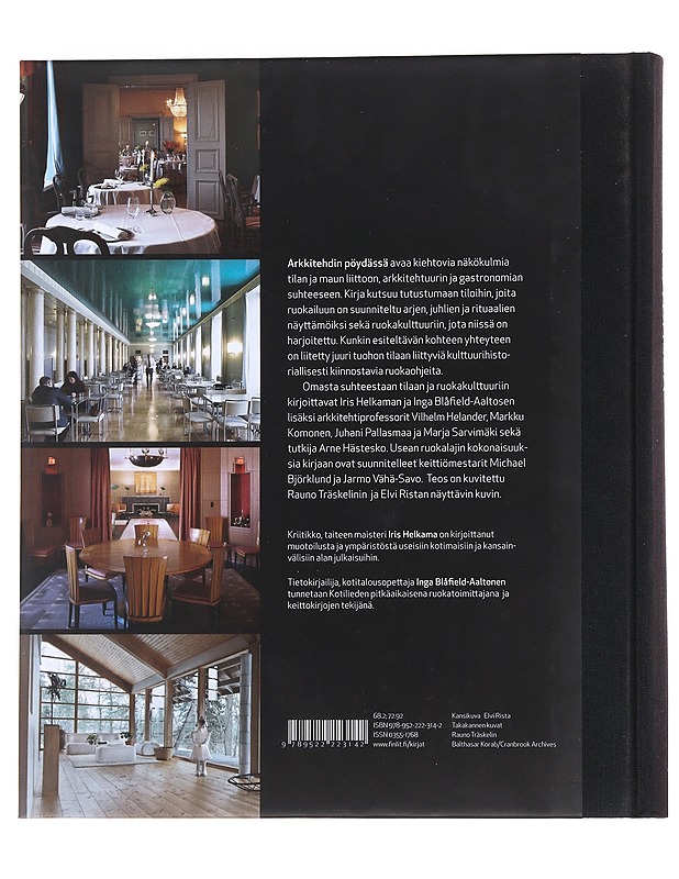 Arkkitehdin pöydässä : Miljöitä ja makuja - Helkama, Iris - Ruokakirjat - 10105518410 - 1