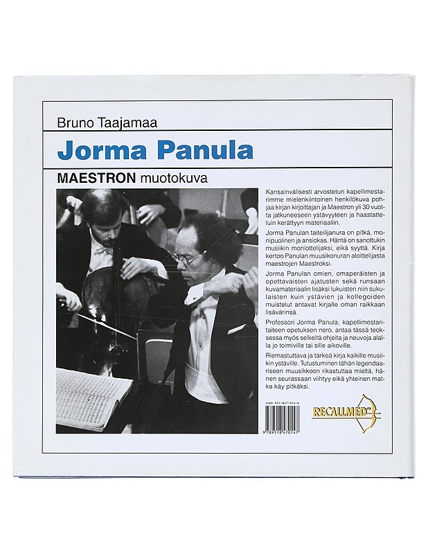 Jorma Panula : maestron muotokuva - Taajamaa, Bruno - Elämäkerrat ja muistelmat - 10105518417 - 1