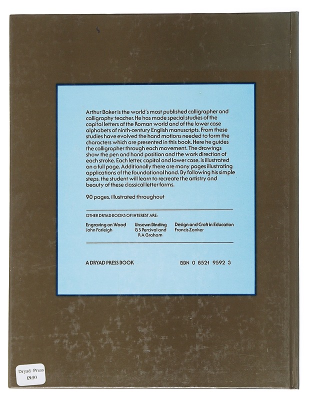 The calligraphy manual - Arthur Baker - Harrastekirjat - 10105518434 - 1