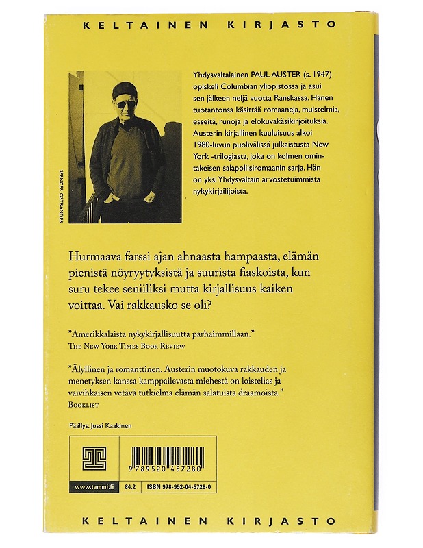 Baumgartner - Auster, Paul - Romaanit ja novellit - 10105518440 - 1