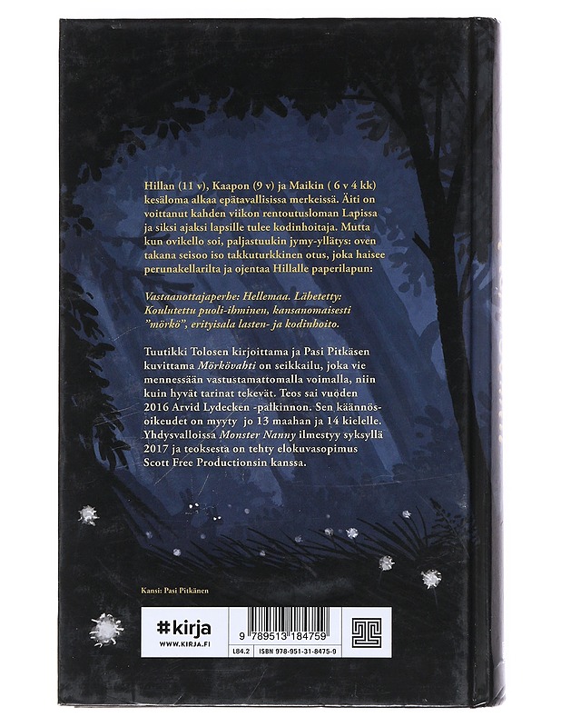 Mörkövahti - Tolonen, Tuutikki - Lastenkirjat - 10105518473 - 1