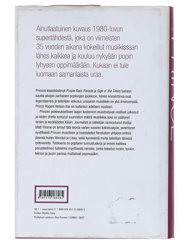 Prince - Thorne, Matt - Musiikki- ja elokuvakirjat - 10105518492 - 1