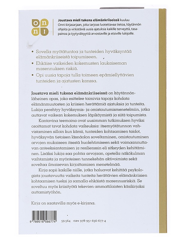 Joustava mieli tukena elämänkriiseissä - Arto Pietikäinen - Tietokirjat ja oppaat - 10105518511 - 1