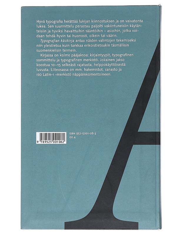 Typografian käsikirja - Markus Itkonen - Tietokirjat ja oppaat - 10105518520 - 1