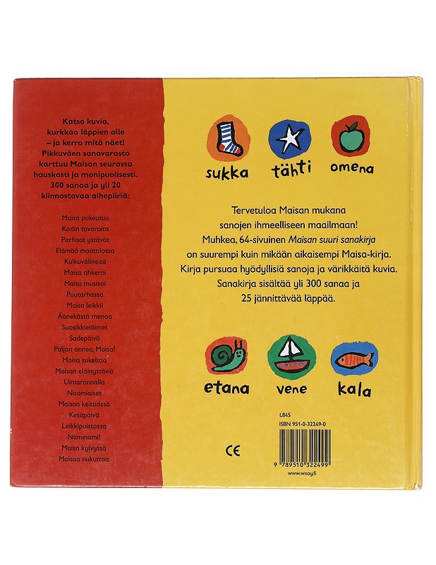 Maisan suuri sanakirja - Cousins, Lucy - Lastenkirjat - 10105518532 - 1