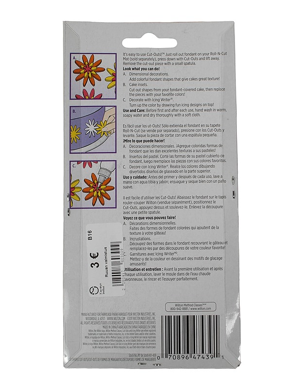 WILTON Daisy Cut-Outs muottisetti - Muut astiat - 10105518565 - 1