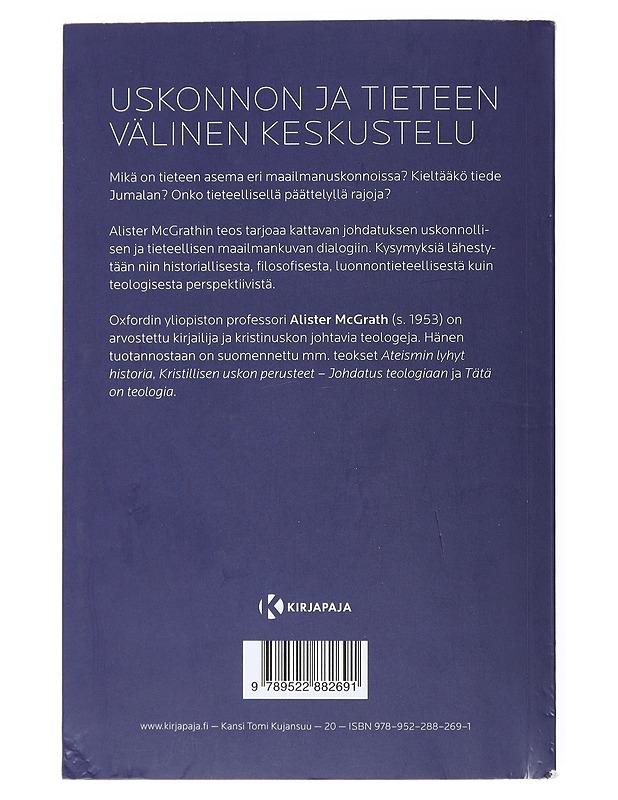 Tieteen ja uskonnon dialogi - McGrath, Alister - Tietokirjat ja oppaat - 10105518570 - 1