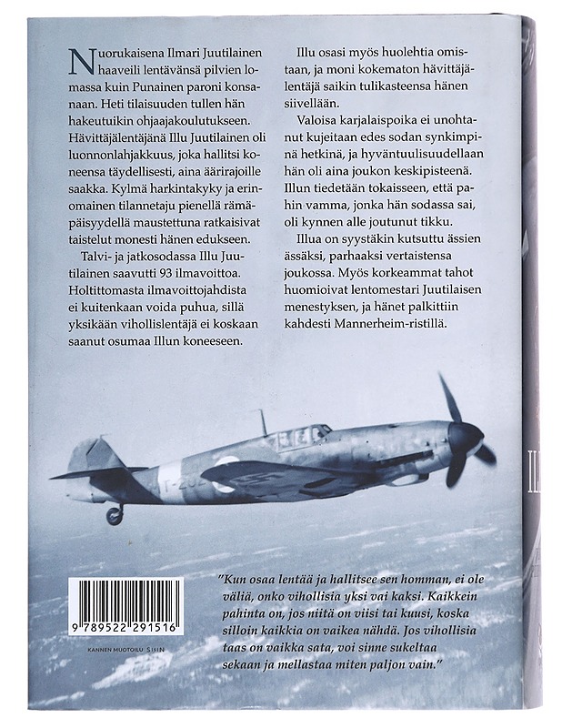 Illu : Lentomestari Ilmari Juutilaisen elämä - Jukka Piipponen - Elämäkerrat ja muistelmat - 10105518599 - 1