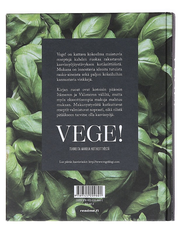 Vege! : Tuoreita makuja kotikeittiöstä - Nieminen, Alex - Tietokirjat ja oppaat - 10105518804 - 1