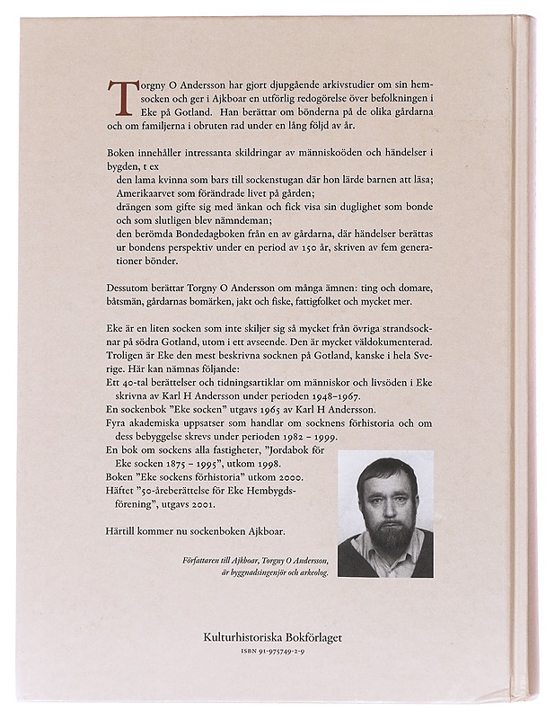 AJKBOAR - Torgny O. Andersson - Historiakirjat - 10105518820 - 1
