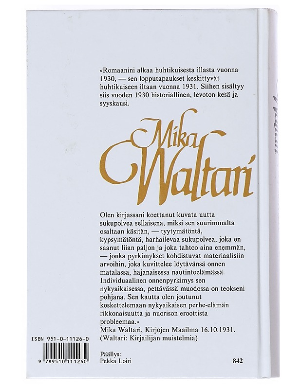 Appelsiininsiemen : romaani - Mika Waltari - Romaanit ja novellit - 10105518824 - 1