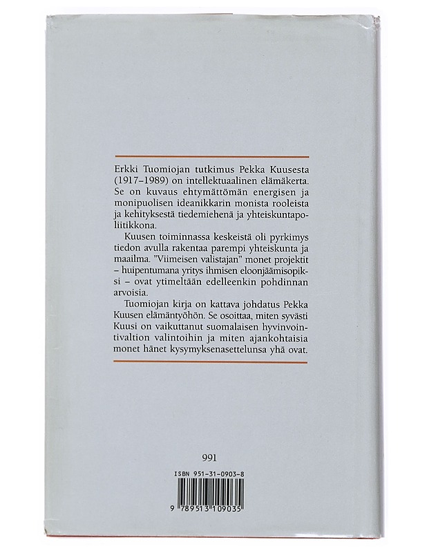Pekka Kuusi - Erkki Tuomioja - Elämäkerrat ja muistelmat - 10105518828 - 1