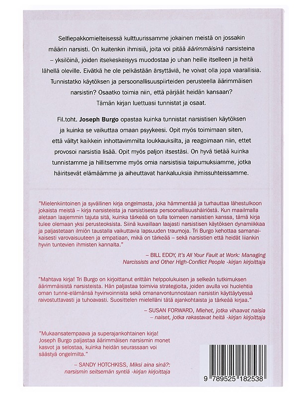Narsistit lähelläsi : tunnista ja toimi oikein - Burgo, Joseph - Tietokirjat ja oppaat - 10105518844 - 1