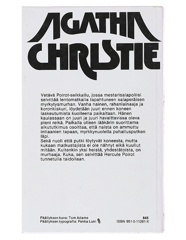 Lentävä kuolema - Christie, Agatha - Romaanit ja novellit - 10105518850 - 1