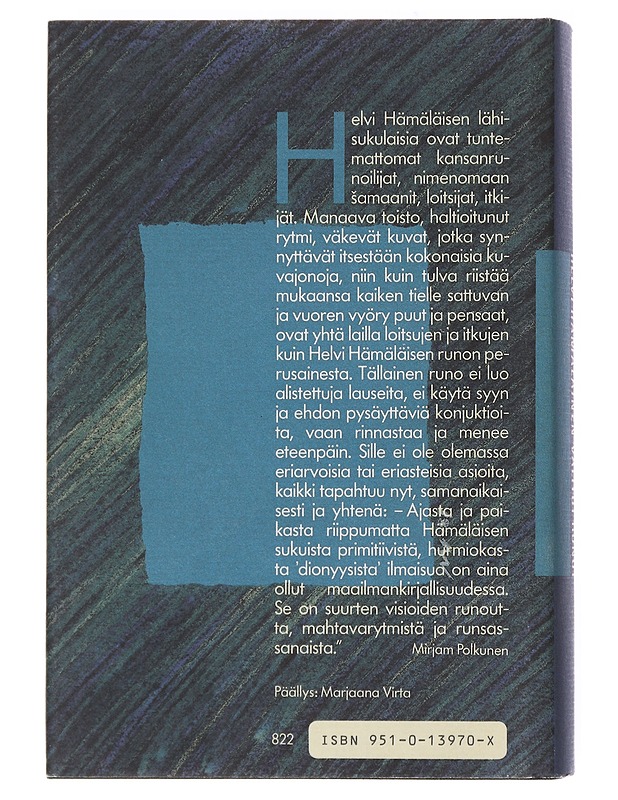 Valitut runot - Helvi Hämäläinen - Romaanit ja novellit - 10105518965 - 1