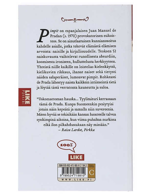 Pimpit - Prada, Juan Manuel de - Romaanit ja novellit - 10105519021 - 1