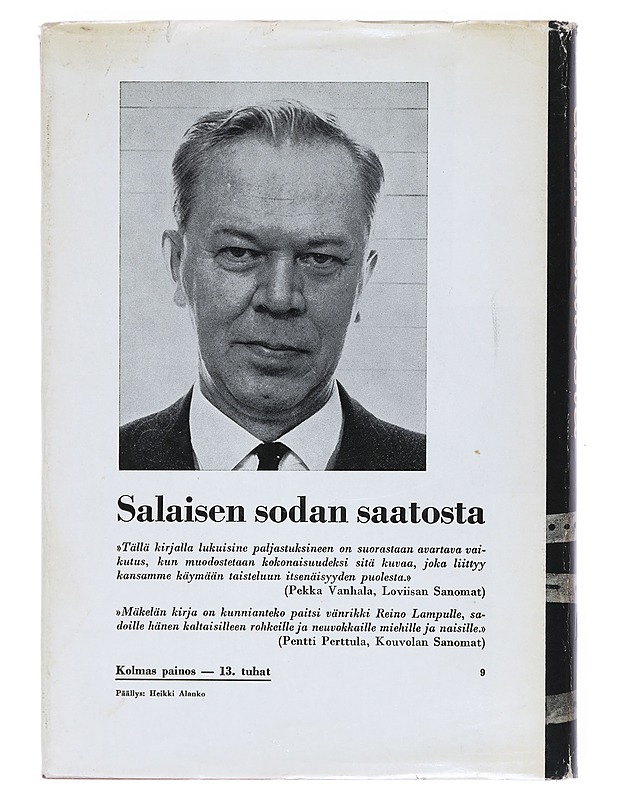Salaisen sodan saatosta - Mäkelä, Jukka L. - Elämäkerrat ja muistelmat - 10105519118 - 1