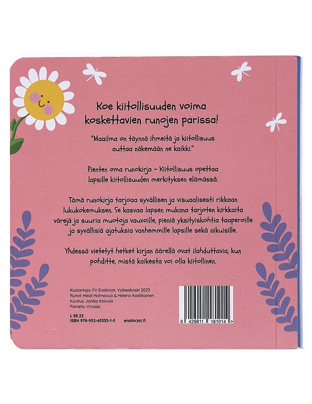 Kiitollisuus - Holmavuo, Heidi - Lastenkirjat - 10105519124 - 1