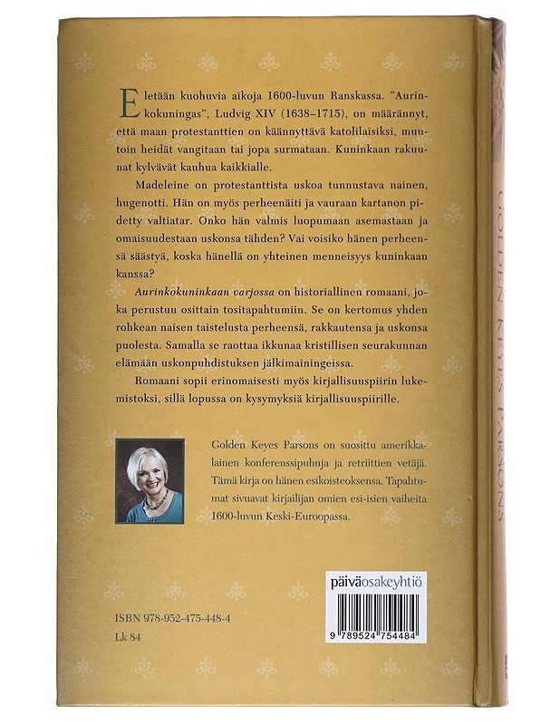 Aurinkokuninkaan varjossa - Parsons, Golden Keyes - Historiakirjat - 10105519155 - 1