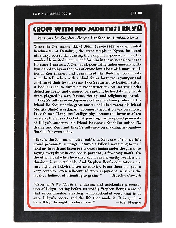 Crow with no mouth - Ikky? - Runot ja näytelmät - 10105519158 - 1