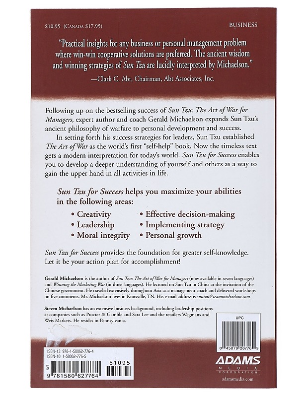Sun Tzu for success - Michaelson, Gerald A. - Tietokirjat ja oppaat - 10105519163 - 1