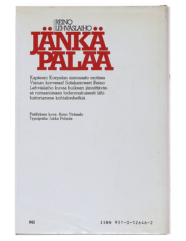 Jänkä palaa - Reino Lehväslaiho - Romaanit ja novellit - 10105519174 - 1