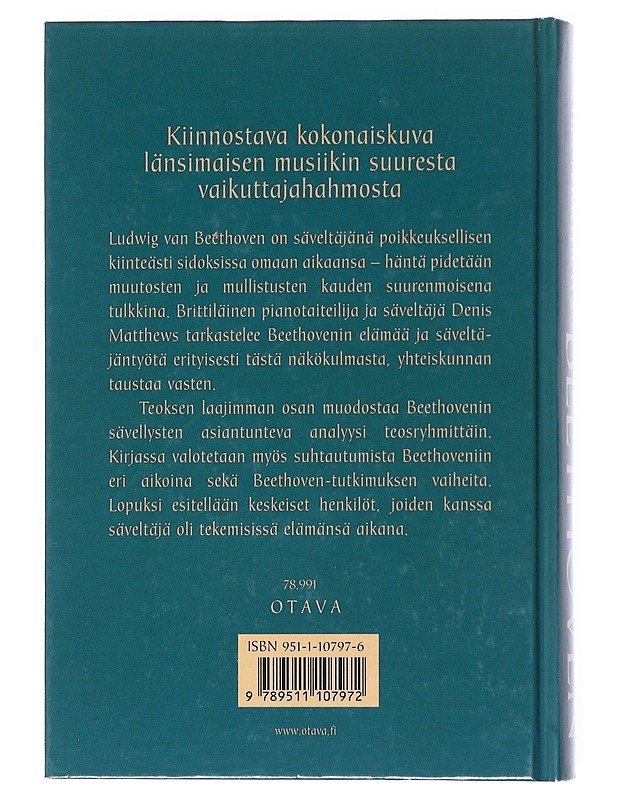 Beethoven - Matthews, Denis - Elämäkerrat ja muistelmat - 10105519288 - 1